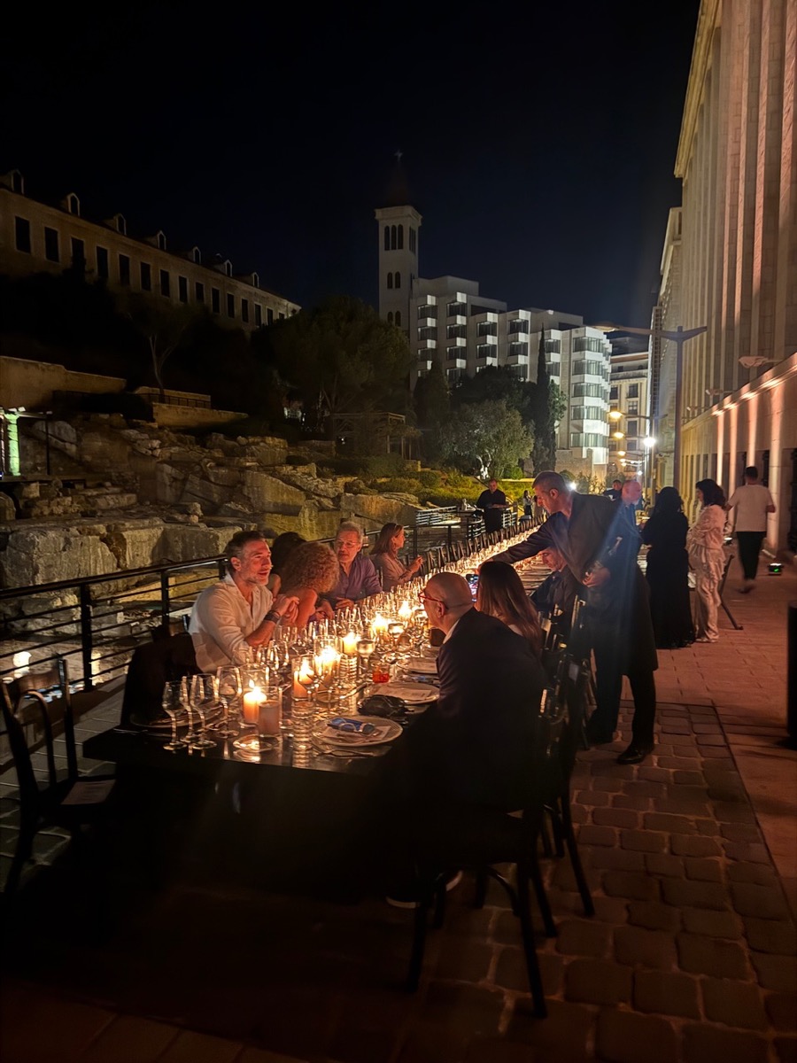 We Design Beirut Diaries- Seated Dinner at Roman Baths